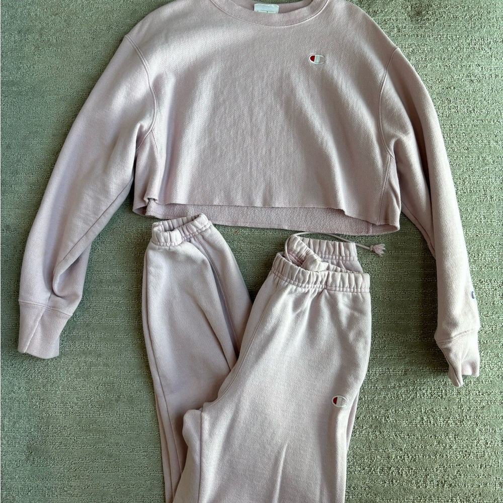 Champion Blush Pink Reverse Weave Sweatshirt
